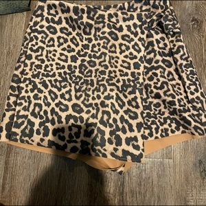 Zara NWT cheetah skort
